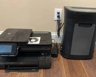 HP OfficeJet Printer And Royal Shredder