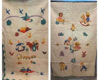 The Sweetest Pair Of Vintage Juvenile Quilts