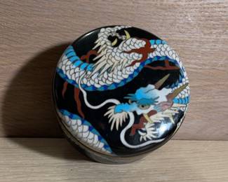 Cloissone Dragon Trinket Box