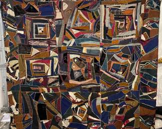 Antique Handmade Crazy Quilt
