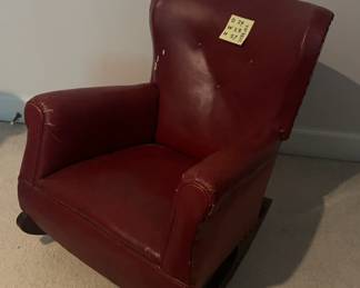 Leather Rocking Chair For Children
