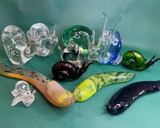 Artful Collection Of Glass Mollusks