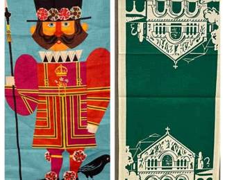 New Old Stock Linen Tea Towels And Stanford University Set