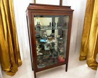Mahogany Glass Vitrine Display Cabinet