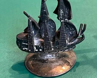 Sterling Silver Souvenir Ship From Plymouth Mass