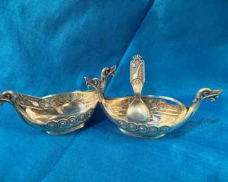 Birger Olberg Hotel Scandinavian 840 Silver SaltsSpoon