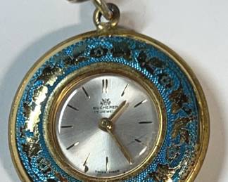 Carl F Bucherer Watch Blue, Gold plated
