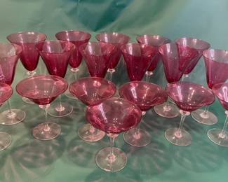 Cranberry Glasses Martini And Wine