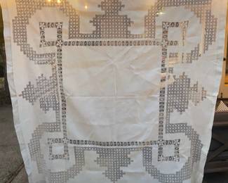 Antique Drawn Threadwork Handmade Linens