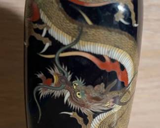 Small Cloissone Dragon Vase