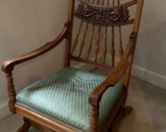 Victorian Platform Parlor Rocking Chair