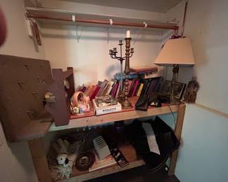 Books and candle stands