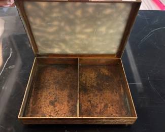 Interior of previous box.