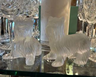 Yorkies- Rene Lalique signed