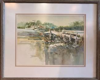 Finis Collins original watercolor