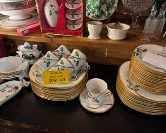 Lenox Holiday Nouveau, and the  traditional Holiday pattern.