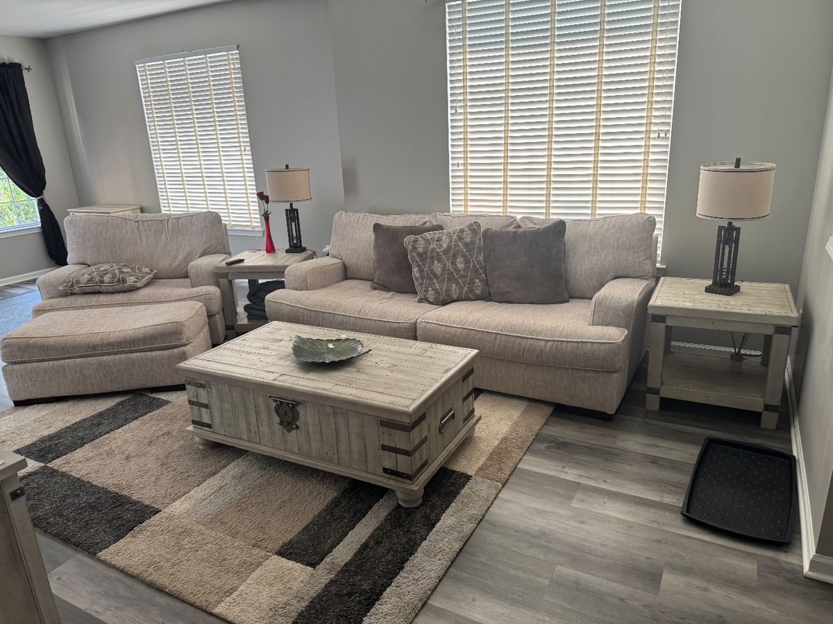 Sofa & large chair in excellent condition