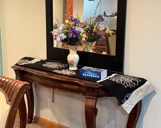 Thomasville matching console table. The mirror goes with a dresser all ready shown