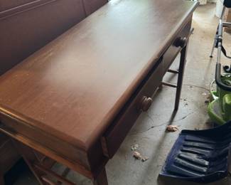 vintage solid wood desk
