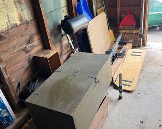 vintage army trunk