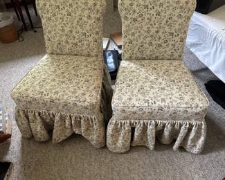 vintage upholstered matching chair set