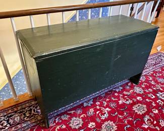 Green painted blanket chest $100