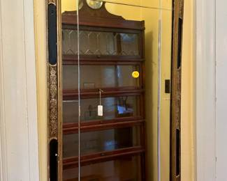 Gilded wall mirror $25