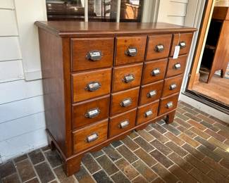Cherry apothecary chest $450
