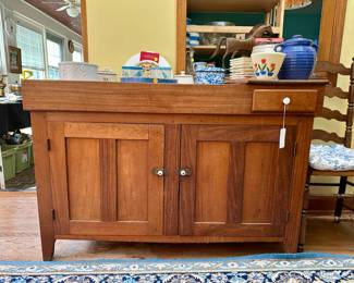 Walnut dry sink $350