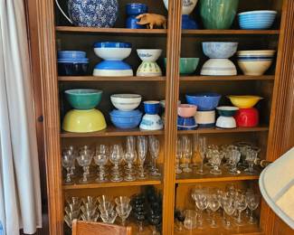 Spode, Mixing bowls  and Glassware 