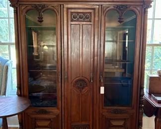 Walnut bookcase $450
