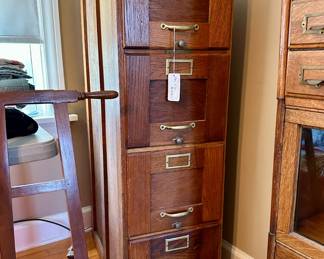 Oak file cabinet $150