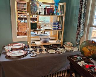Cowboy Dishes, Decanters, Misc. Porcelain.