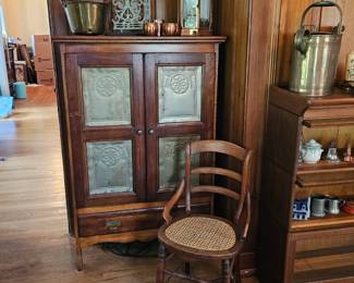 Pie Safe , Sarouk Rug.