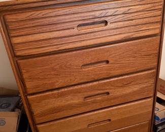 Mid-Century chest heavy wood great condition