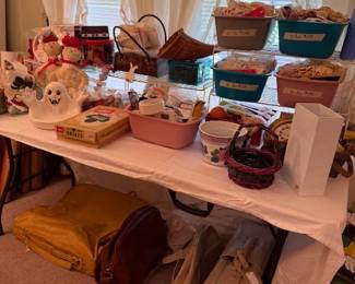 luggage and craft items
