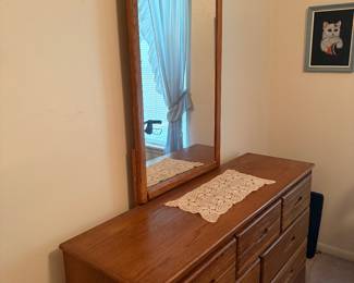 Mid century dresser with mirror