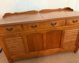 1964 Packard Bell console stereo heavy wood cabinet in excellent shape