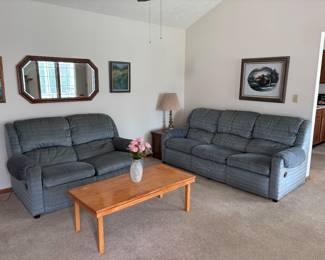 Reclining Sofa and Love Seat 