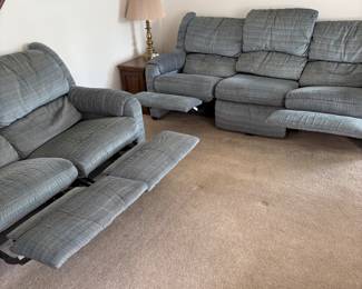 Recliner Love Seat and Sofa 