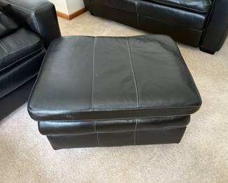 Leather Ottoman 