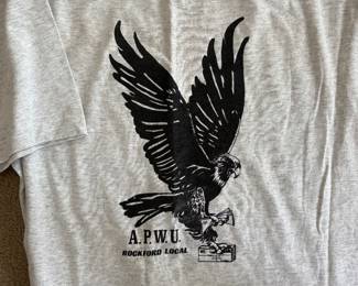A.P.W.U. Rockford Local Union  T-shirt (new)