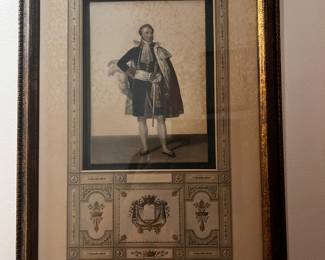 Antique engraving Charles X by Louis Dupre 1789-1837