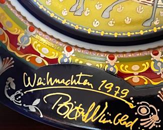 Rosenthal Bjorn Wiinblad Christmas plate 1979 The flight from Egypt