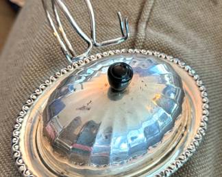 Vintage Silverplate English Caviar Server 