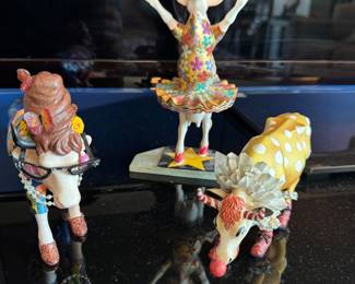 vintage cows on parade