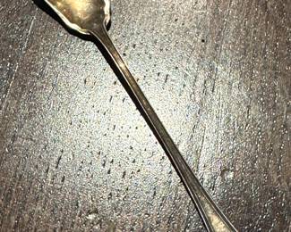 Antique Ivan Sterling Silver Olive Spoon – Pierced Bowl Flatware – Estate Collection