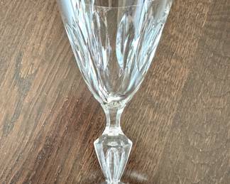 Vintage Cut Crystal Goblet – Elegant Stemware for Dining or Collectors