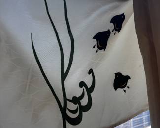 Hand made silk kimono sleeve robe