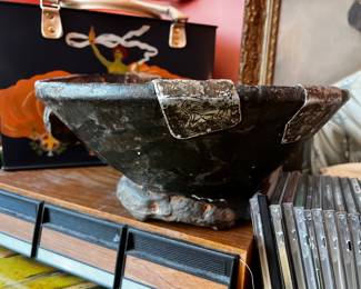 Borana wooden hand carved coffee bowl antique 